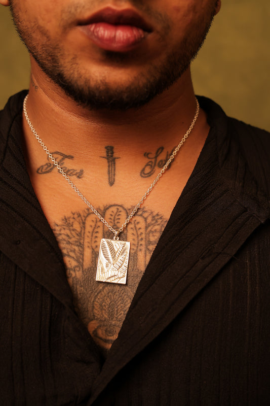 Leafline necklace - Silver