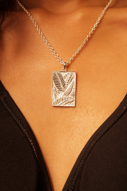 Leafline necklace - Silver