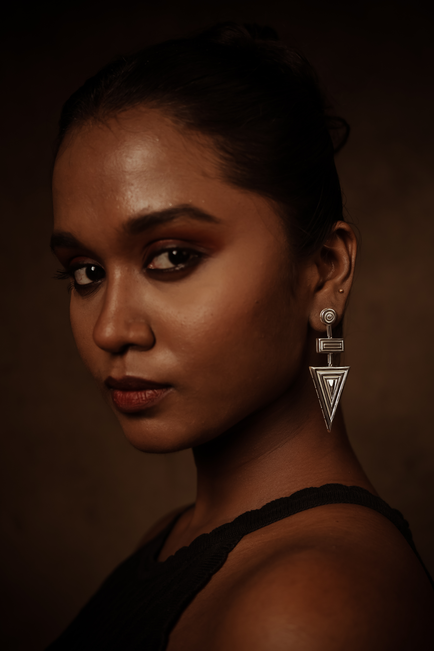 Trikonika earring - Silver