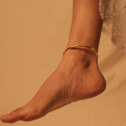 gold plated anklet for women online