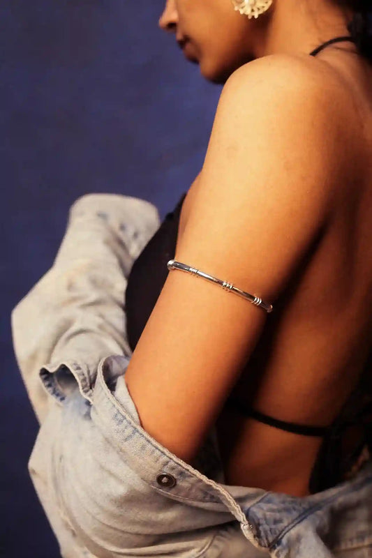 silver arm cuff bracelet online