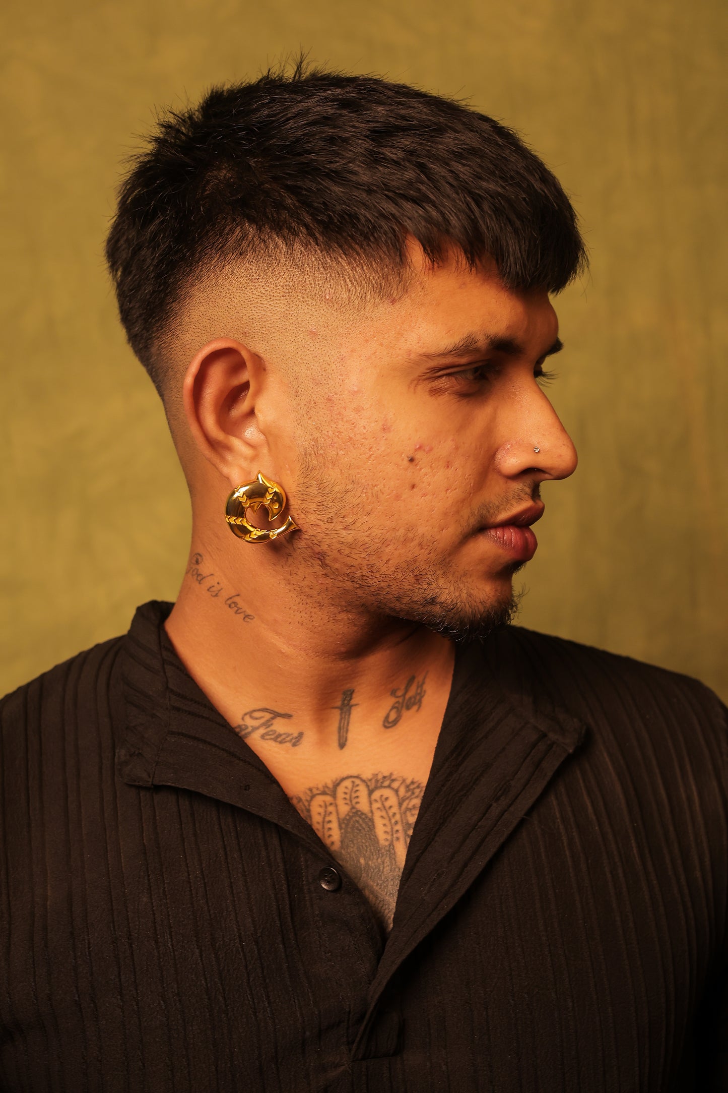 Fish N Fins earrings - Gold