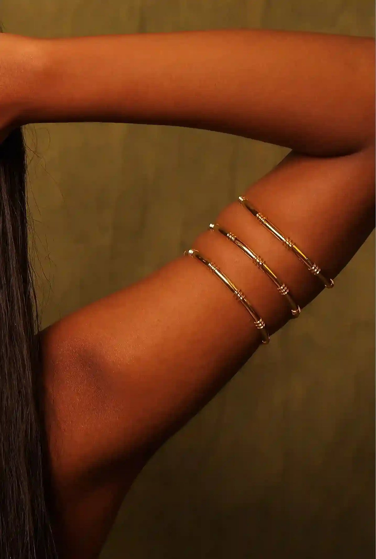 gold arm cuff bracelet for women