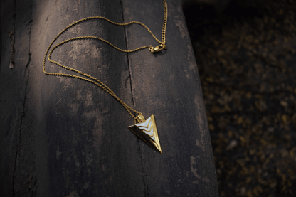 Pointy punch necklace - Gold