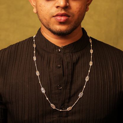 Jugalbandi necklace - Silver