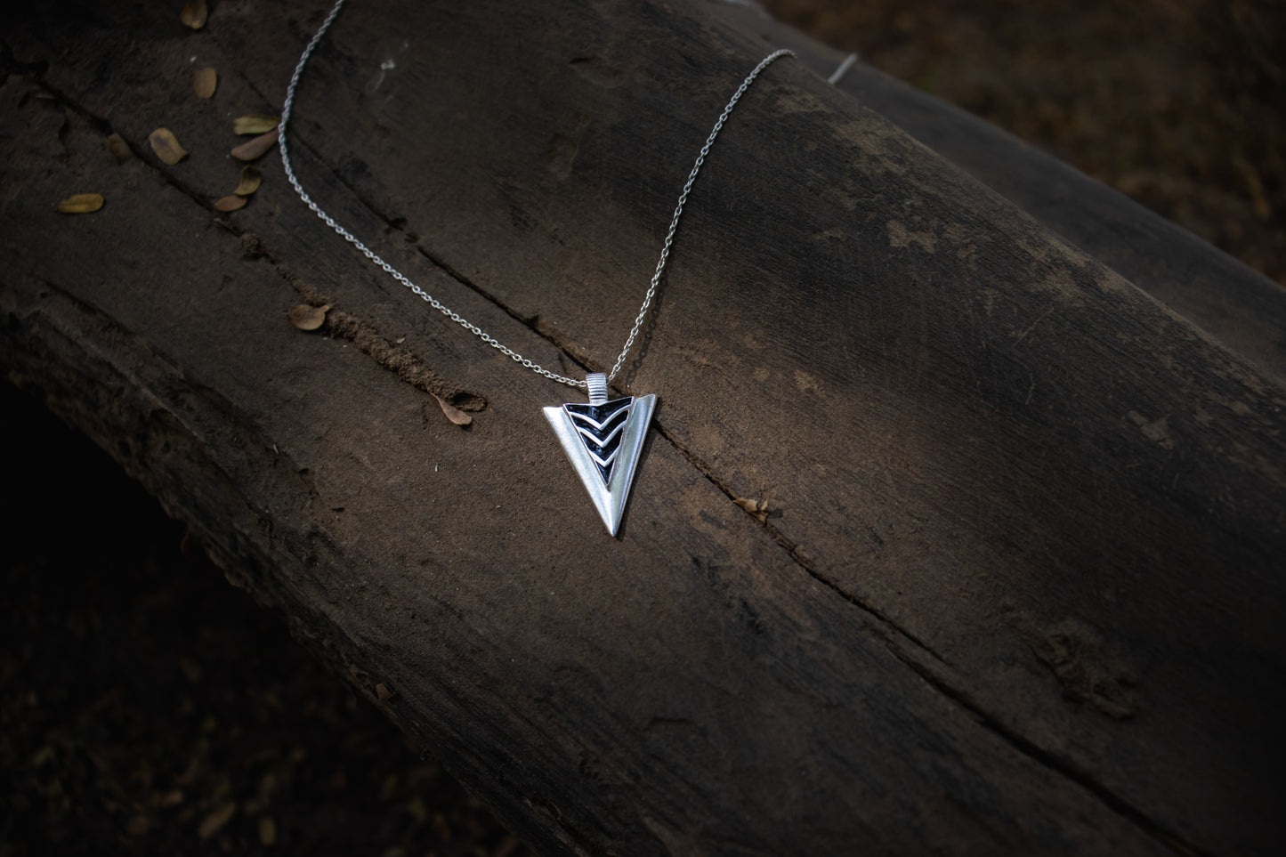 Pointy punch necklace - Silver
