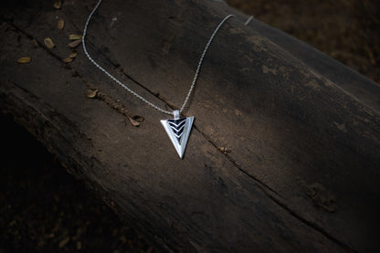 Pointy punch necklace - Silver