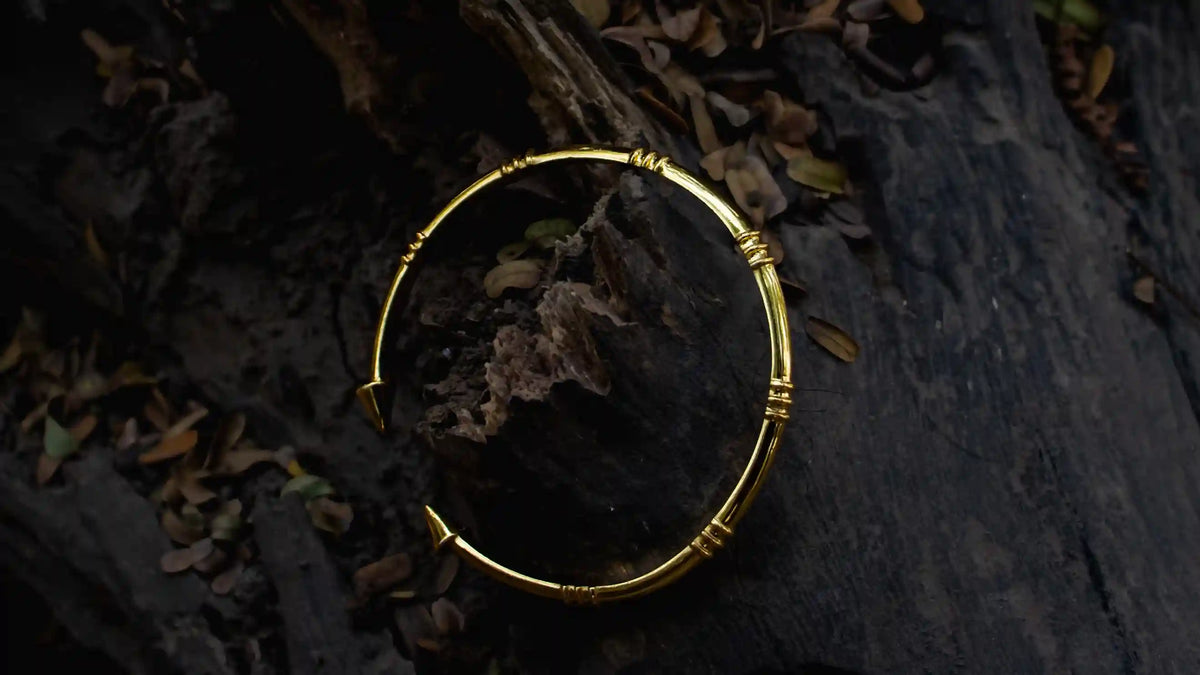gold arm cuff bracelet for women