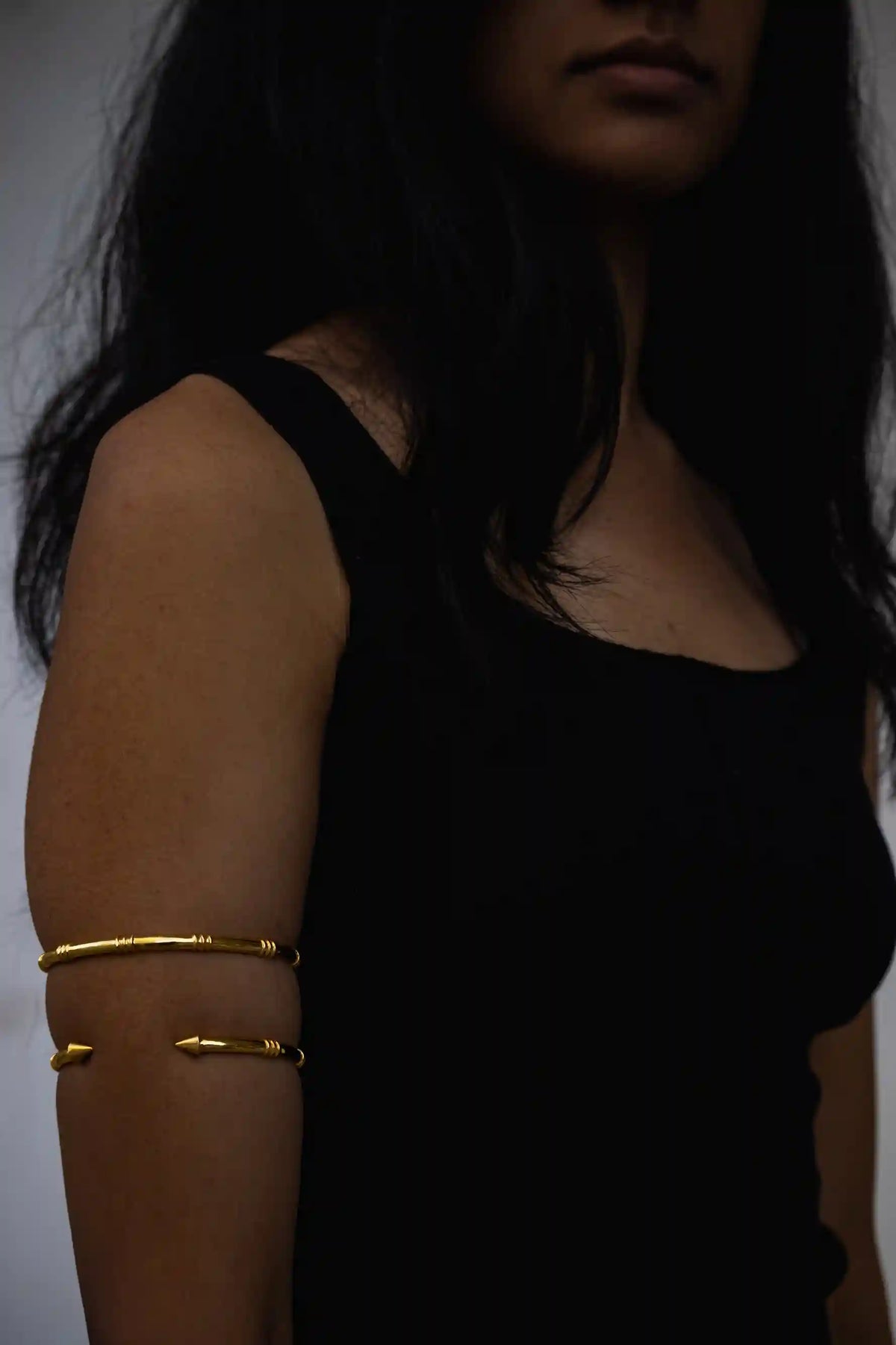 gold arm cuff bracelet for women