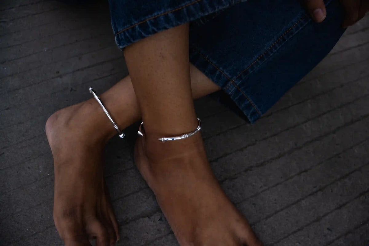 silver anklet for women online